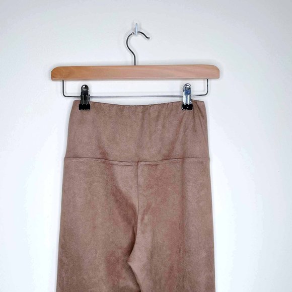 wilfred free daria faux suede tan leggings medium - Picture 6 of 9